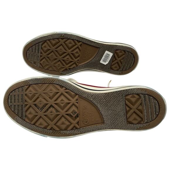 GOOD Converse Low Tops - Burgundy Size 9 - Picture 5 of 5